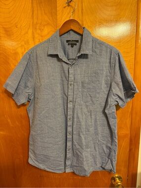 Marc Anthony Light Blue Short-Sleeve Button-Down Shirt